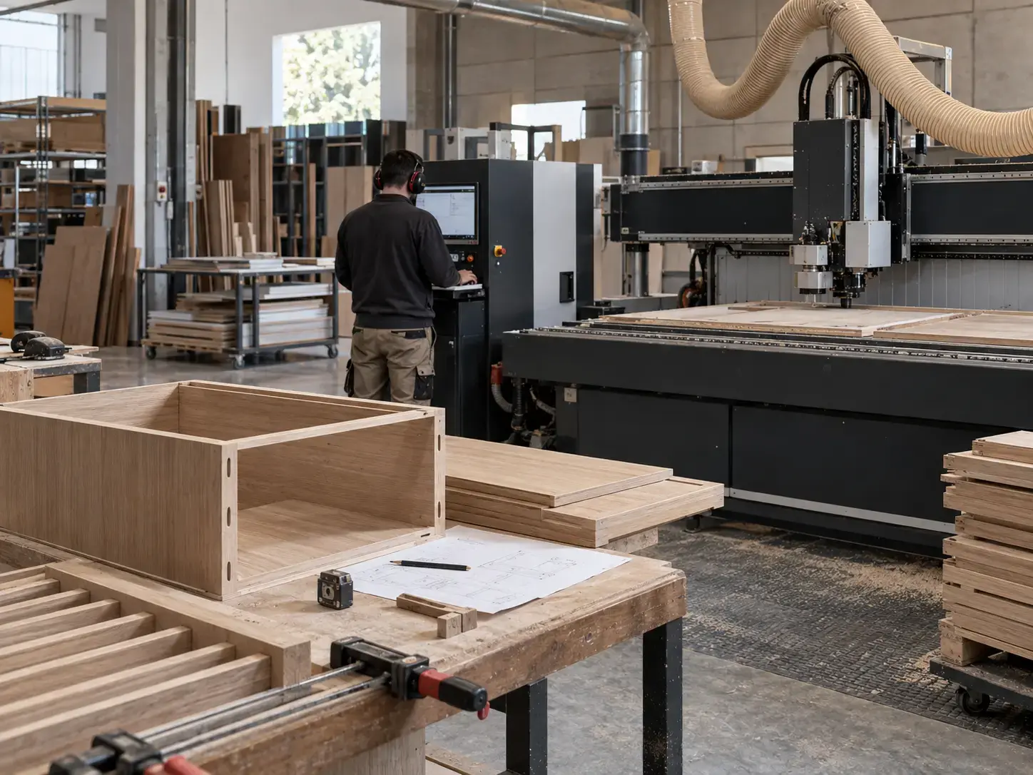 Fabricación de mobiliario en taller
